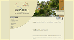 Desktop Screenshot of bestattungen-thiele.de